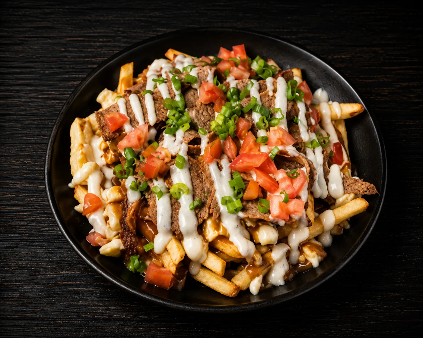 Donair poutine at Taystee Donair & Pizza in Clareview, Edmonton, AB